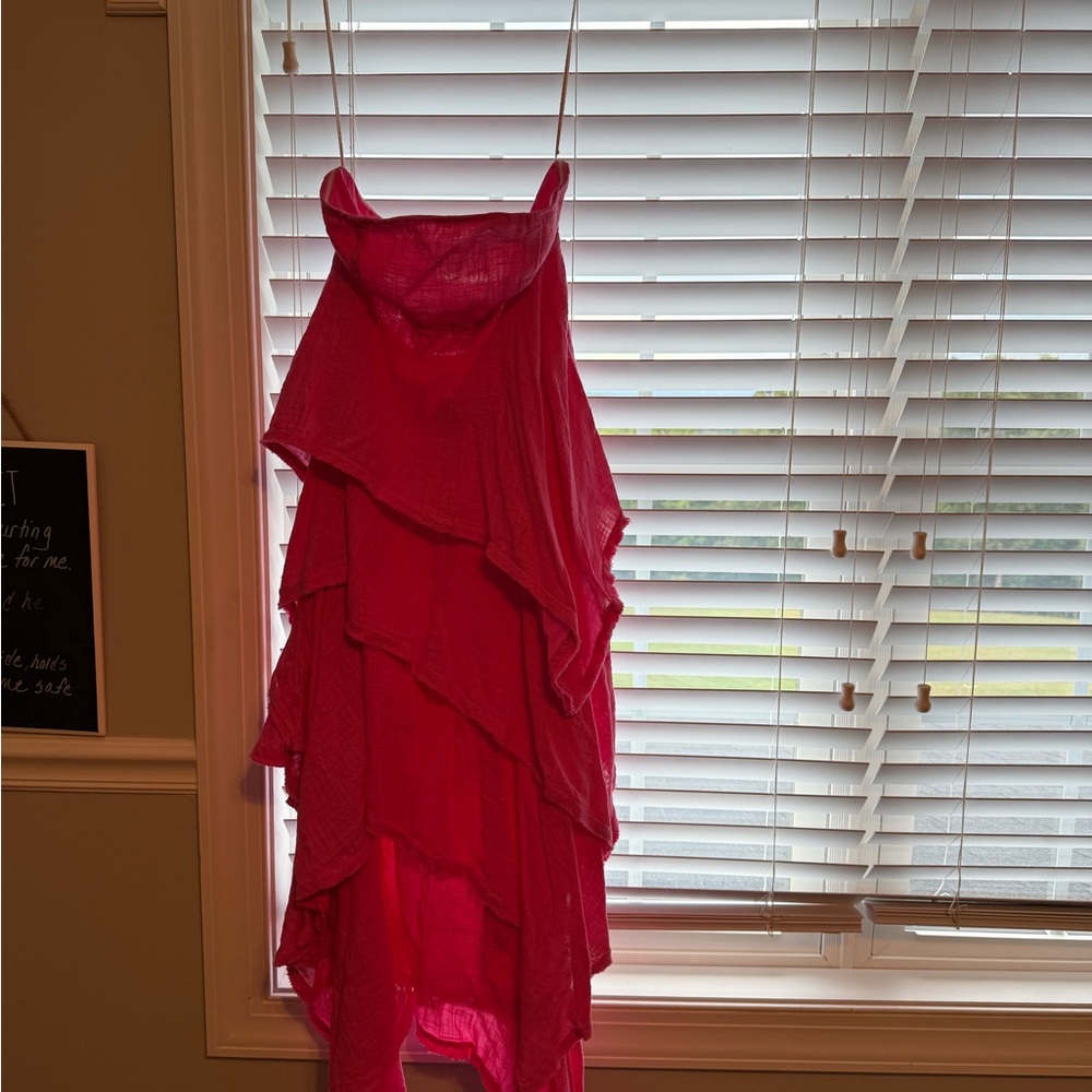 Free People Fuchsia Layered Dress